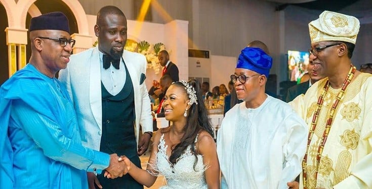 Photos from the wedding of ex Ogun state governor Gbenga Daniel's son