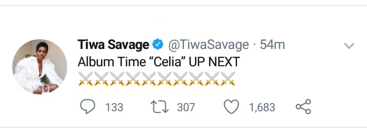 Singer, Tiwa Savage set to drop new album, reveals name (Details)
