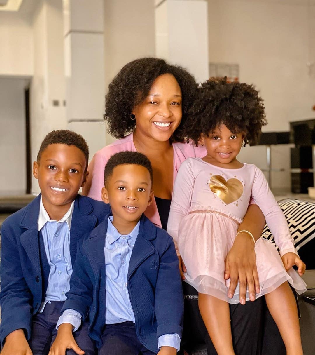 Paul Okoye's wife, Anita Celebrates 'International Family Day' With Her Kids (Photos)