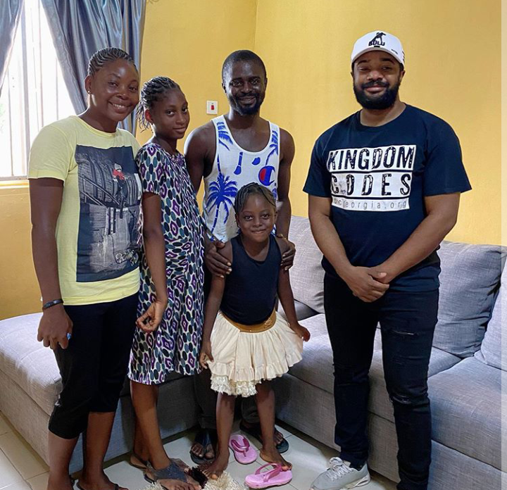 Williams Uchemba builds new house for a family living in a slum