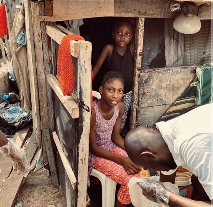 Williams Uchemba builds new house for a family living in a slum