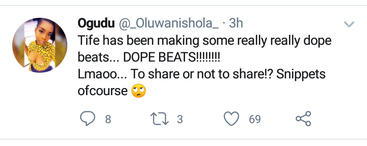 Shola reveals Boluwatife now a beat maker