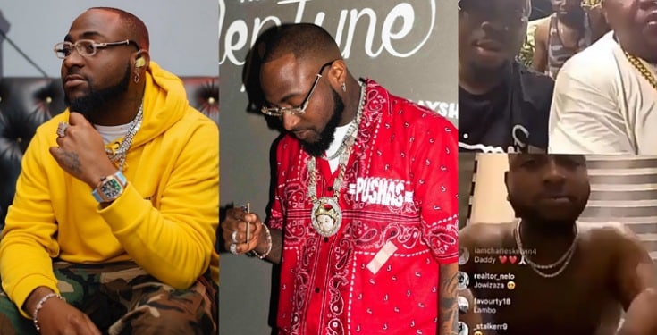 Watch the moment Davido snubbed a guy on IG Live (Video)