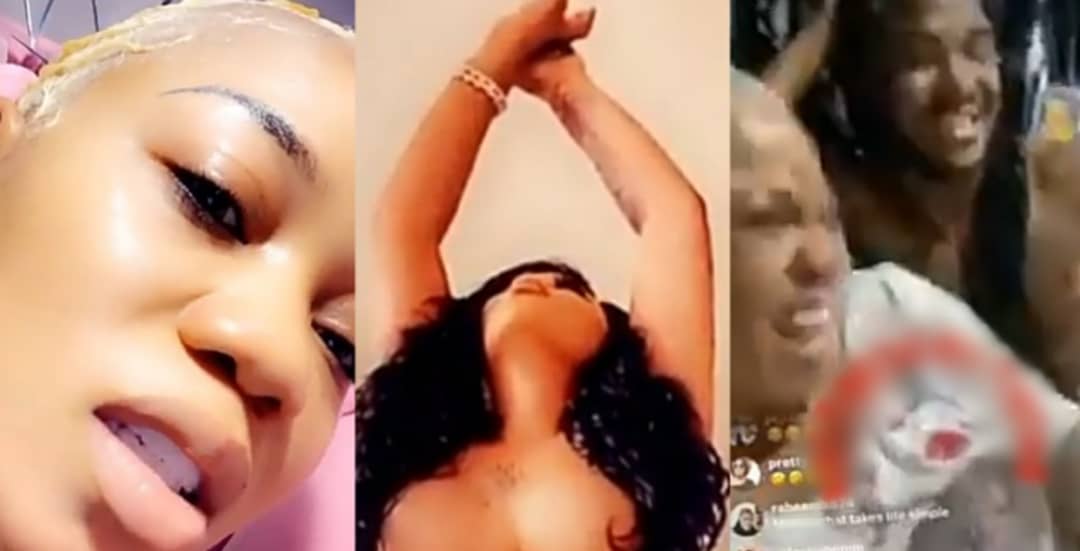 "I hope bloggers are recording" - Toyin Lawani gets naughty on live video 
