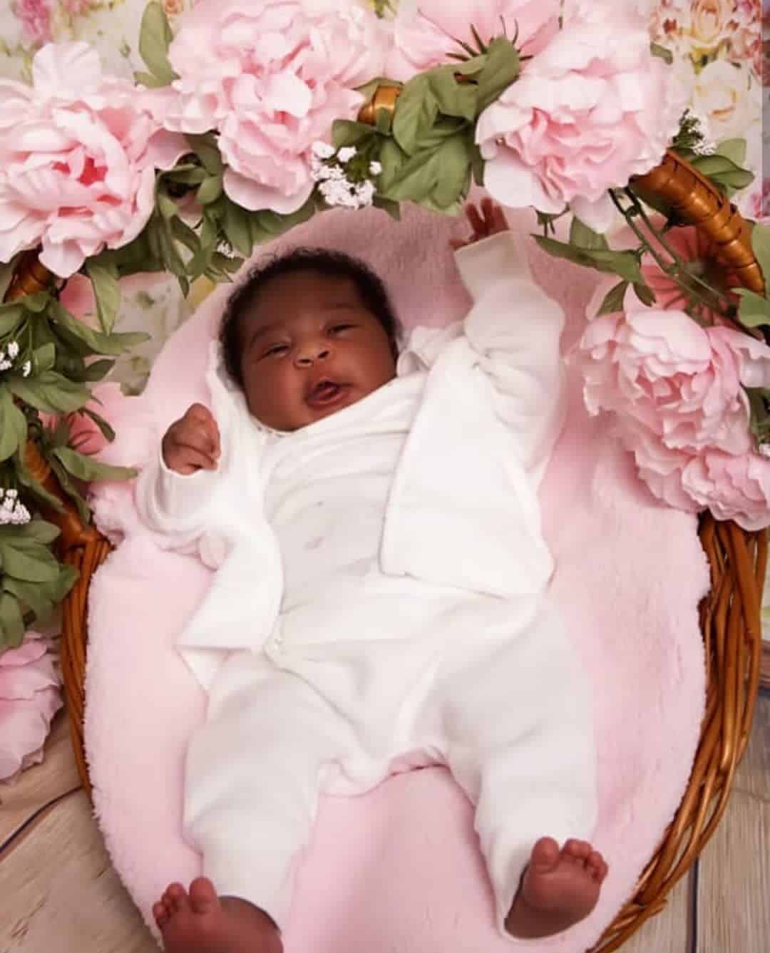 "Our special gift from God" - Mercy Johnson-Okojie shares beautiful photos of her baby, Divine-Mercy
