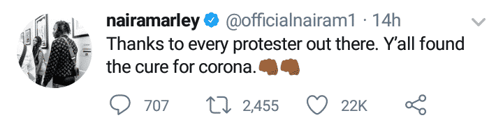 Naira Marley appreciates protesters