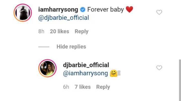 Harrysong dating DJ Barbie