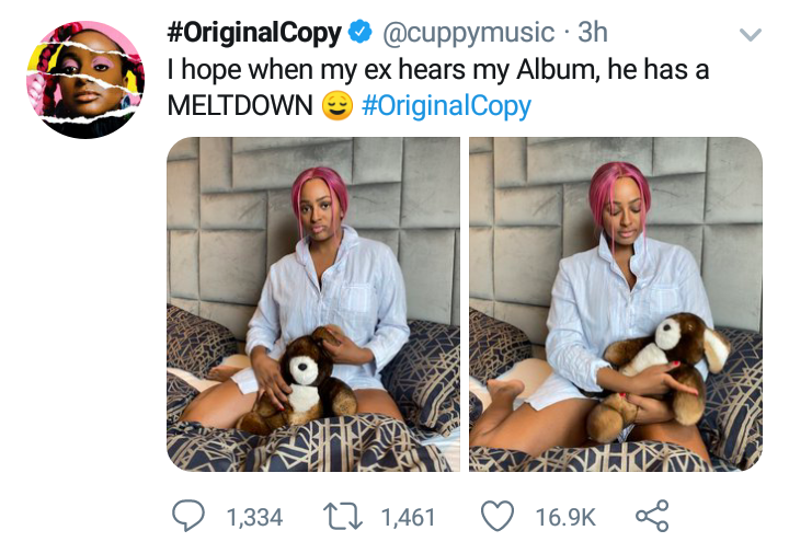 DJ Cuppy says her Ex will have a meltdown