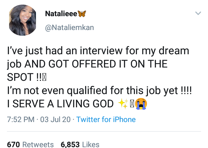 Lady offered job without being qualified 