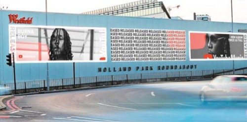 Burna Boy takes over American billboards