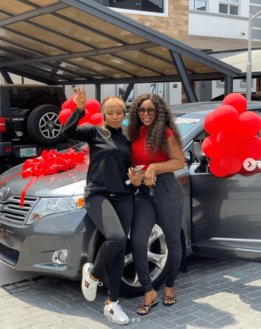 Mercy Eke buys sister a car