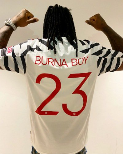 Burna Boy receives jersey gift